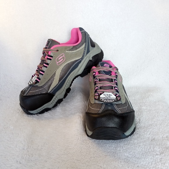 women's skechers work steel toe